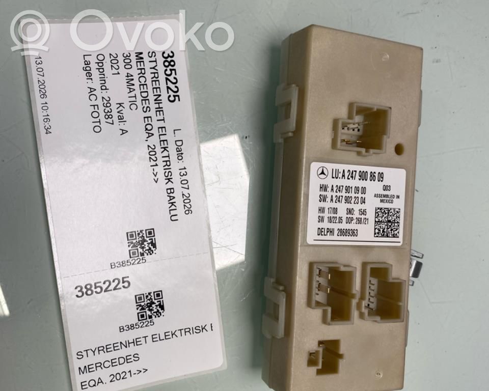 Unité de commande / module de hayon   A2479008609,A2479008609