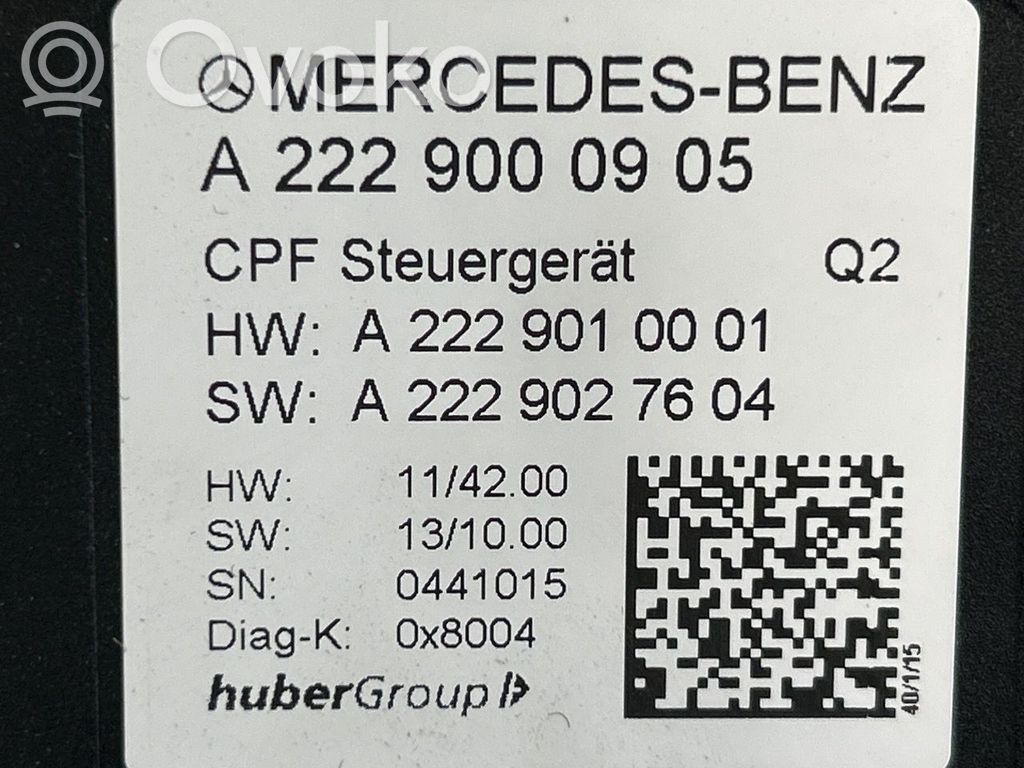 Mercedes-Benz C W205 Autres unités de commande / modules 