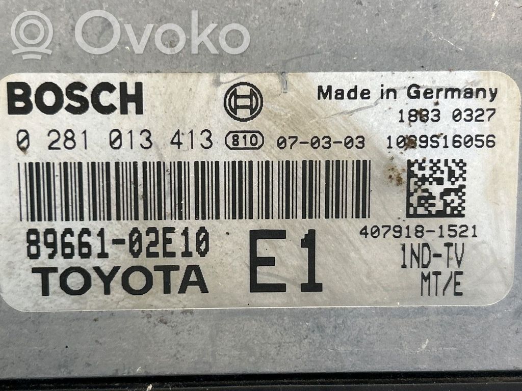 Toyota Auris 150 Engine control unit/module ECU 
