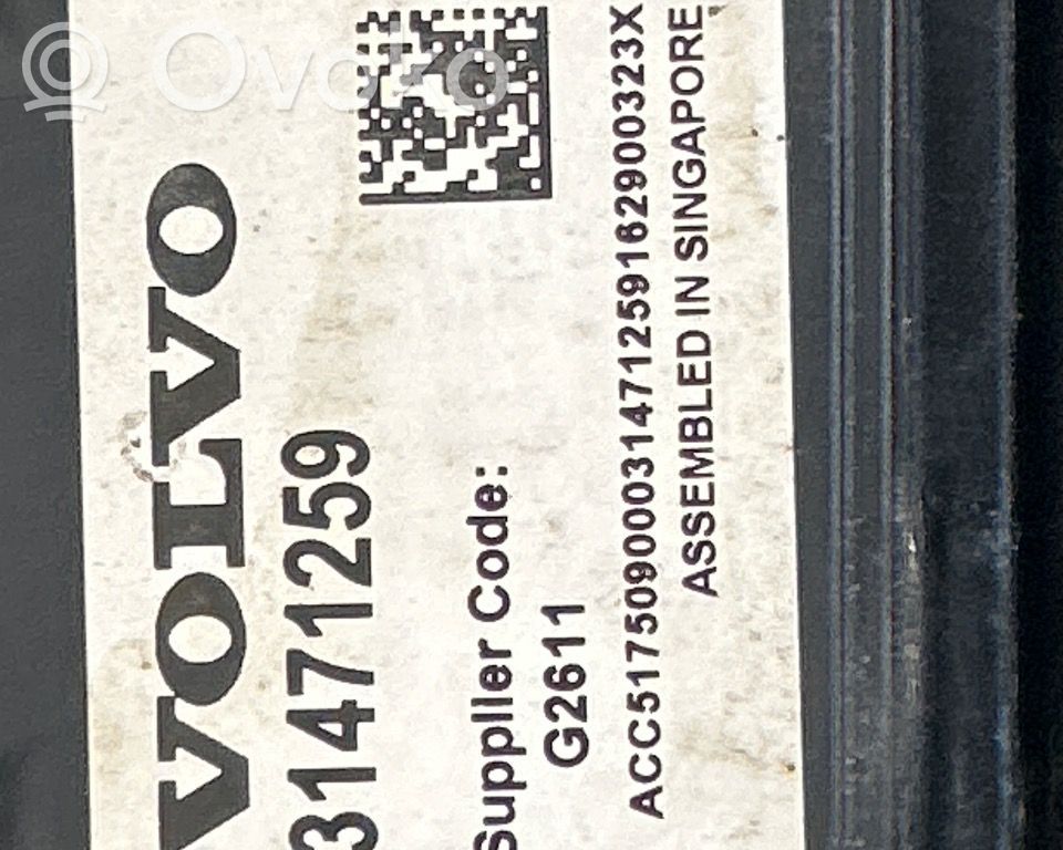 Volvo XC60 Distronic-anturi, tutka 