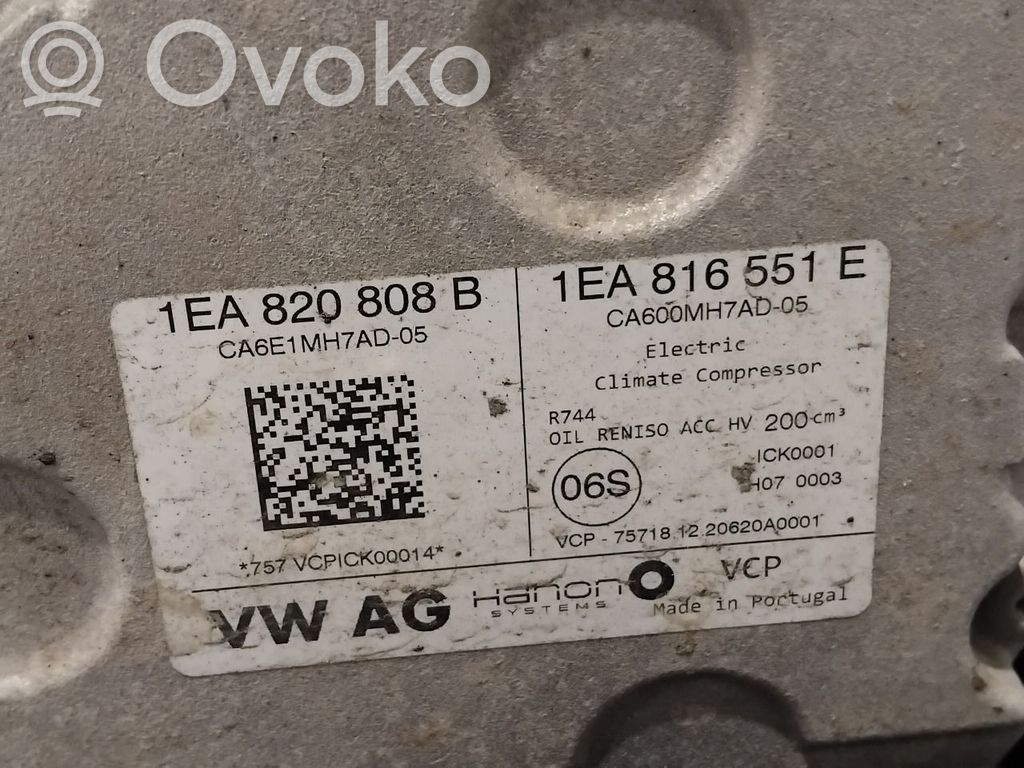 Volkswagen ID.3 Compresor (pompă) aer condiționat (A/C) 