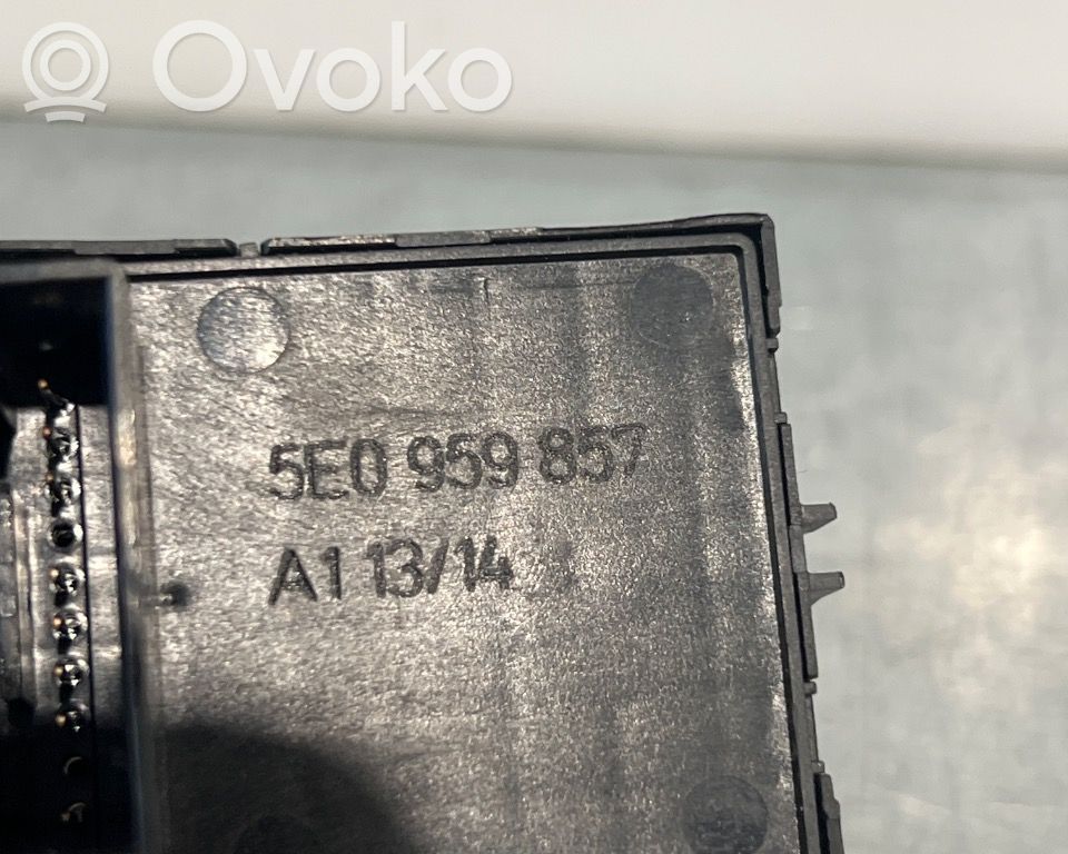 Skoda Octavia Mk3 (5E) Interruttore di controllo dell’alzacristalli elettrico 