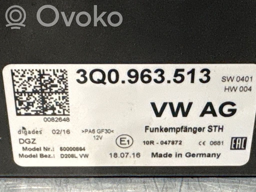 Volkswagen PASSAT B8 Sonstige Steuergeräte / Module 