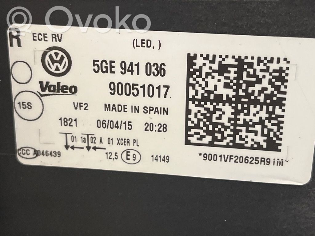 Volkswagen e-Golf Scheinwerfer