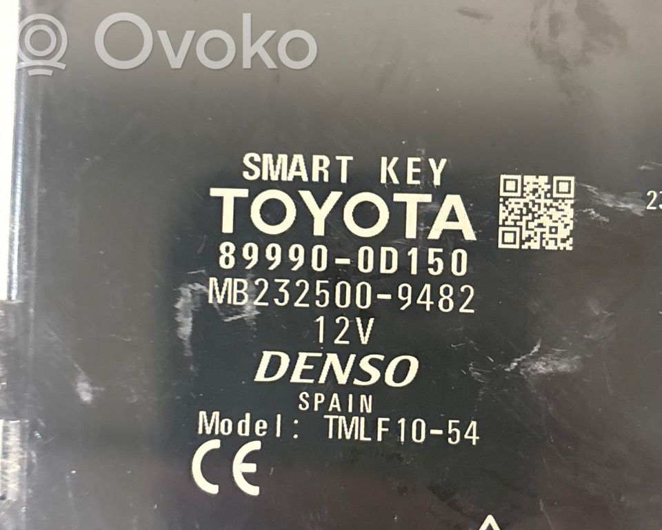 Toyota Yaris Module de contrôle sans clé Go 
