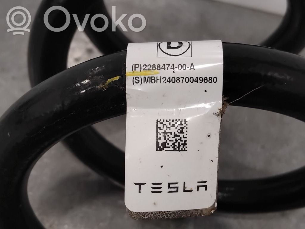 Tesla Model Y Molla elicoidale posteriore con cuscinetti in gomma 