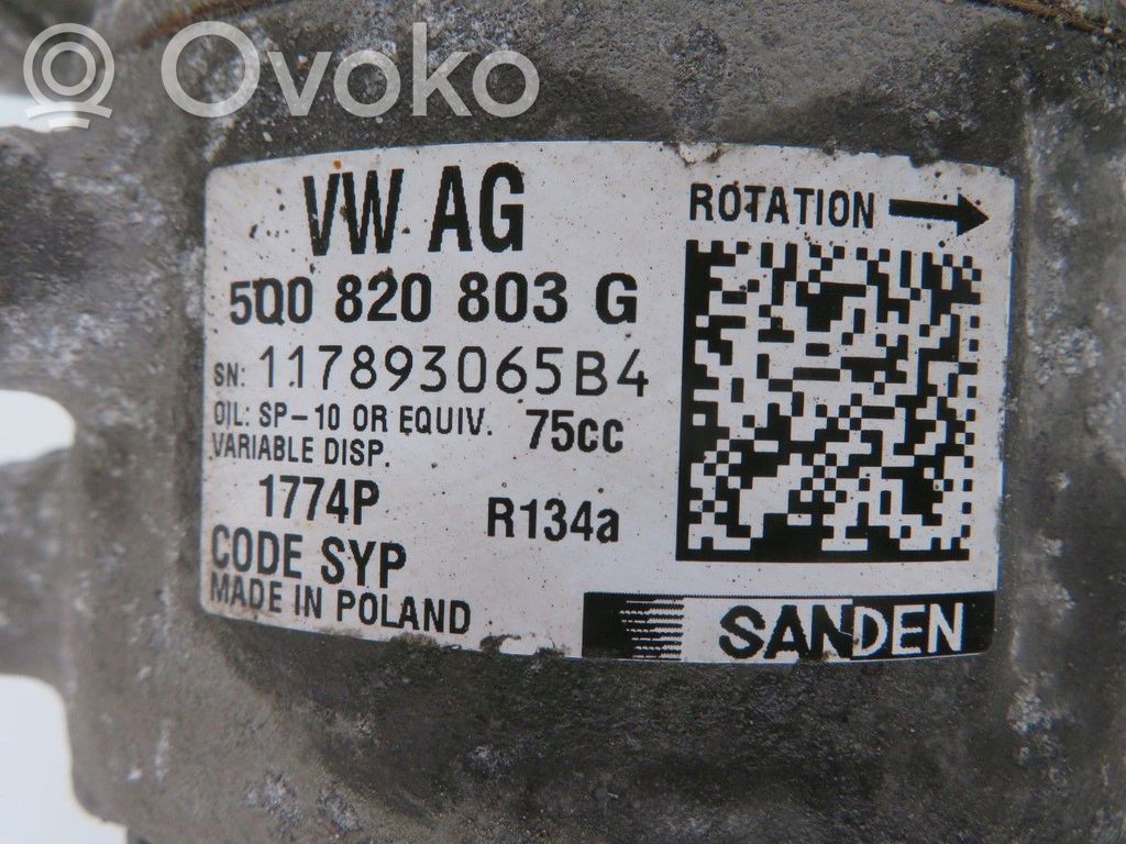 Skoda Fabia Mk3 (NJ) Compresseur de climatisation