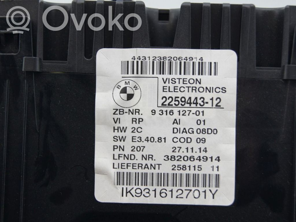 BMW 3 E90 E91 Tachimetro (quadro strumenti)