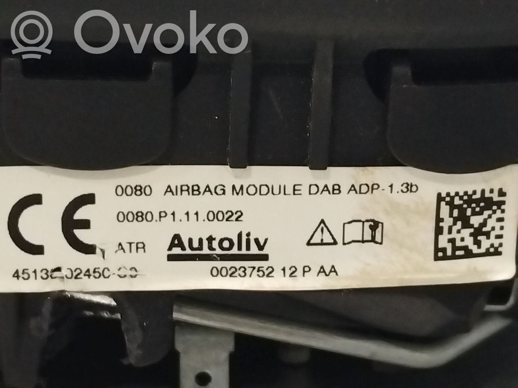 Toyota Auris E180 Airbag de volant