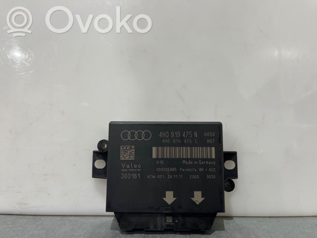 Audi A6 S6 C7 4G Pysäköintitutkan (PCD) ohjainlaite/moduuli 