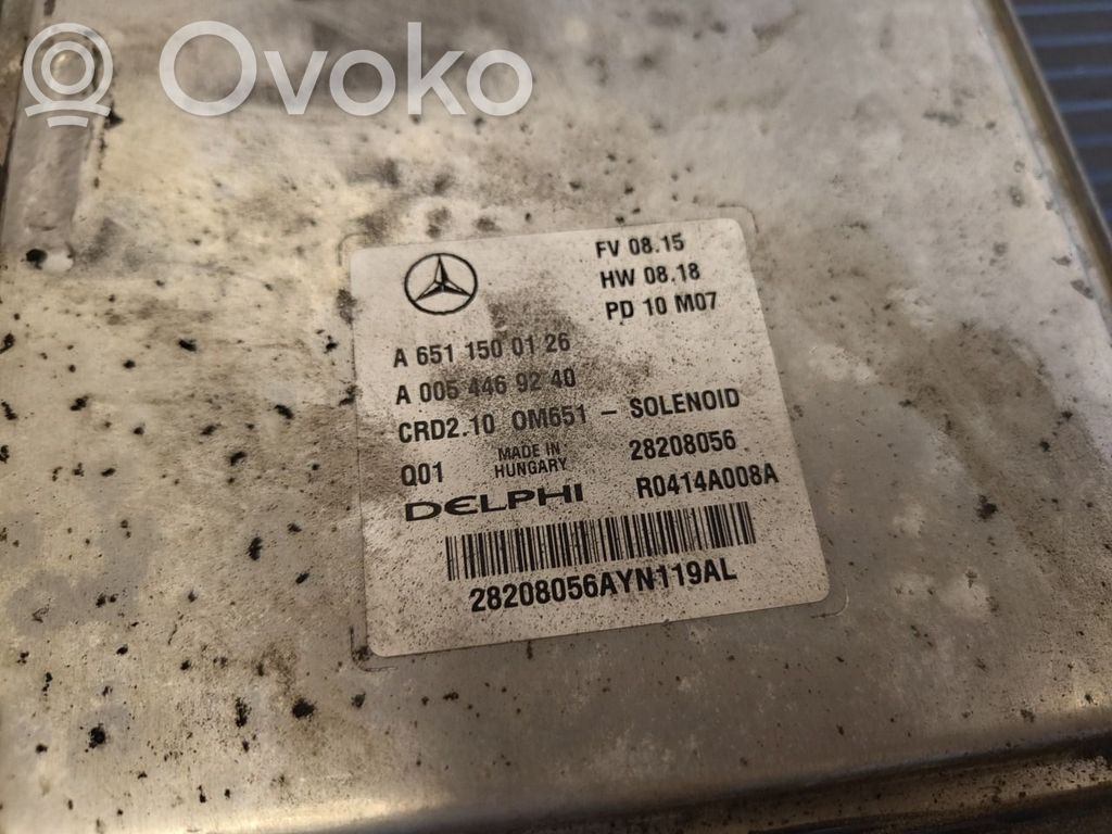 Mercedes-Benz C W204 Unidad de control/módulo ECU del motor 