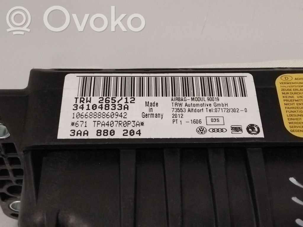 Volkswagen Caddy Airbag de passager