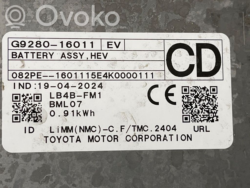 Toyota Corolla E210 E21 Batería de coche eléctrico / híbrido 