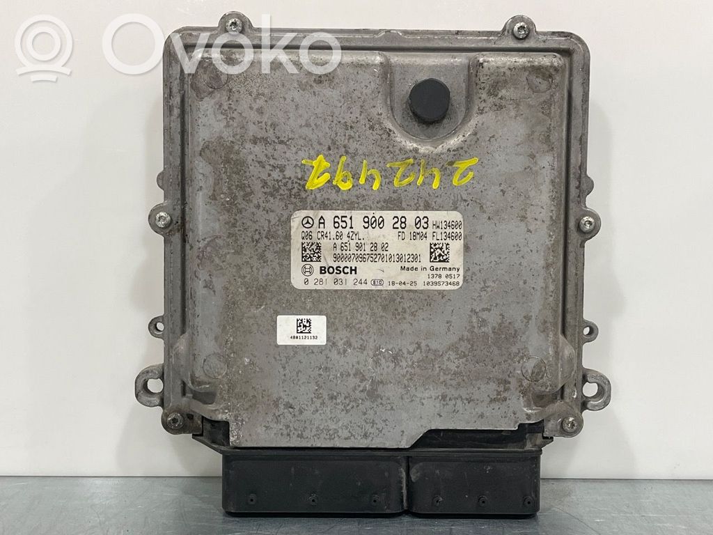 Mercedes-Benz Vito Viano W447 Unitate control motor/modul ECU