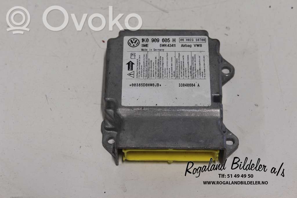 Volkswagen Golf V Module de contrôle airbag