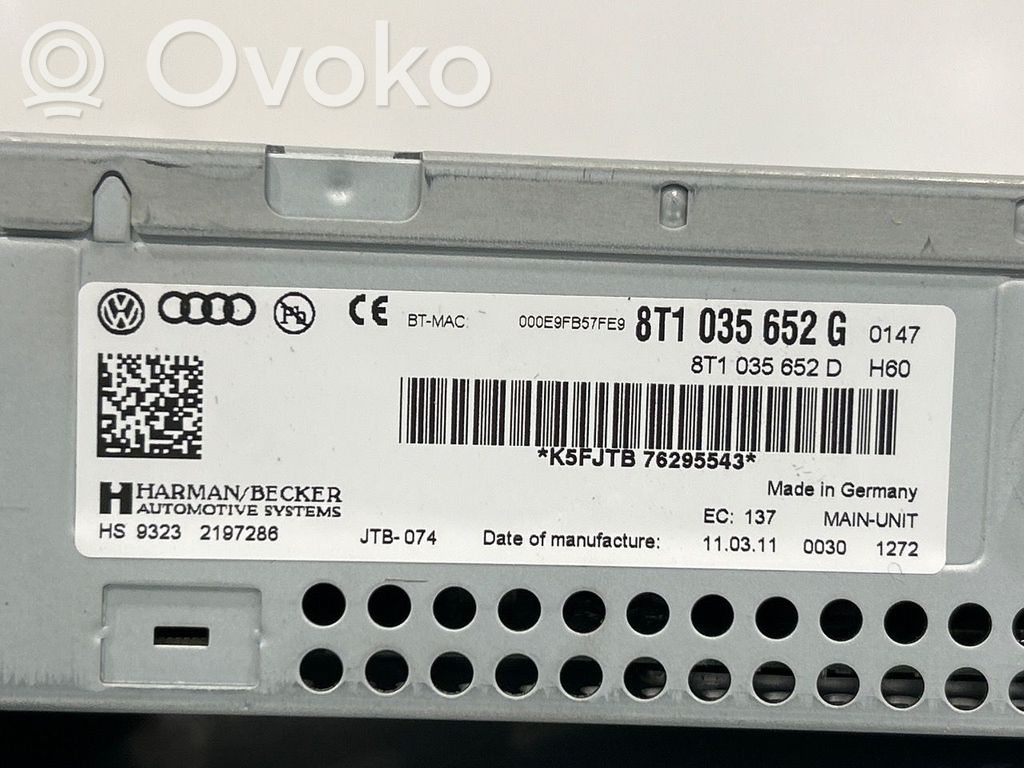 Audi A4 S4 B8 8K Radio/CD/DVD/GPS head unit