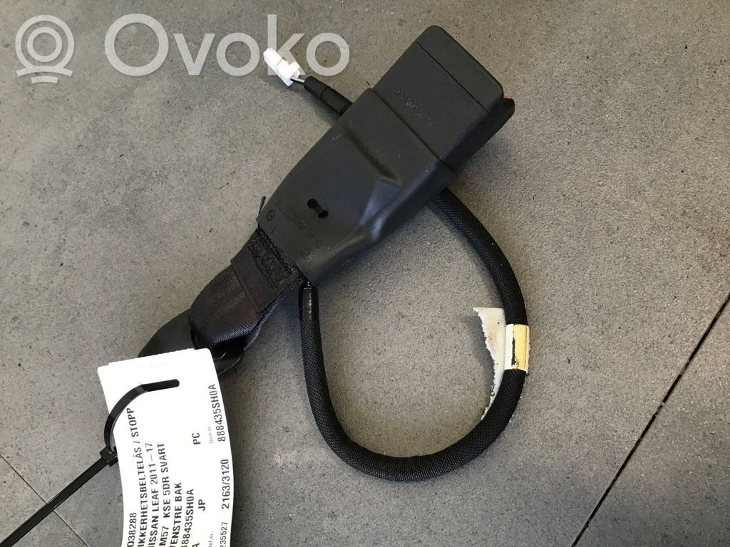 Nissan Leaf I (ZE0) Hebilla del cinturón de seguridad trasero