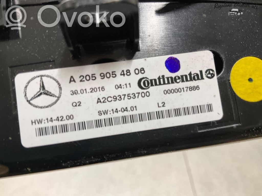 Mercedes-Benz C W205 Klimato kontrolės/ pečiuko kontrolės apdaila 