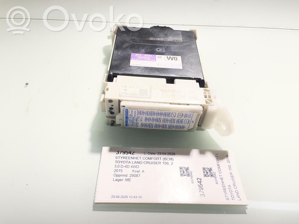 Toyota Land Cruiser (J150) Module de contrôle carrosserie centrale 
