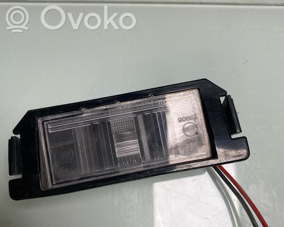 KIA Soul Éclairage de plaque d'immatriculation