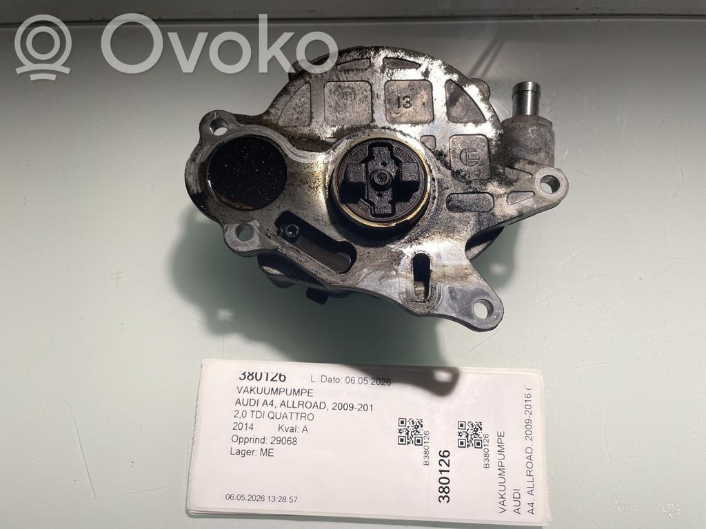 Audi A4 S4 B8 8K Alipainepumppu 