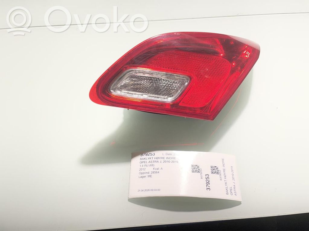 Opel Astra J Luci posteriori