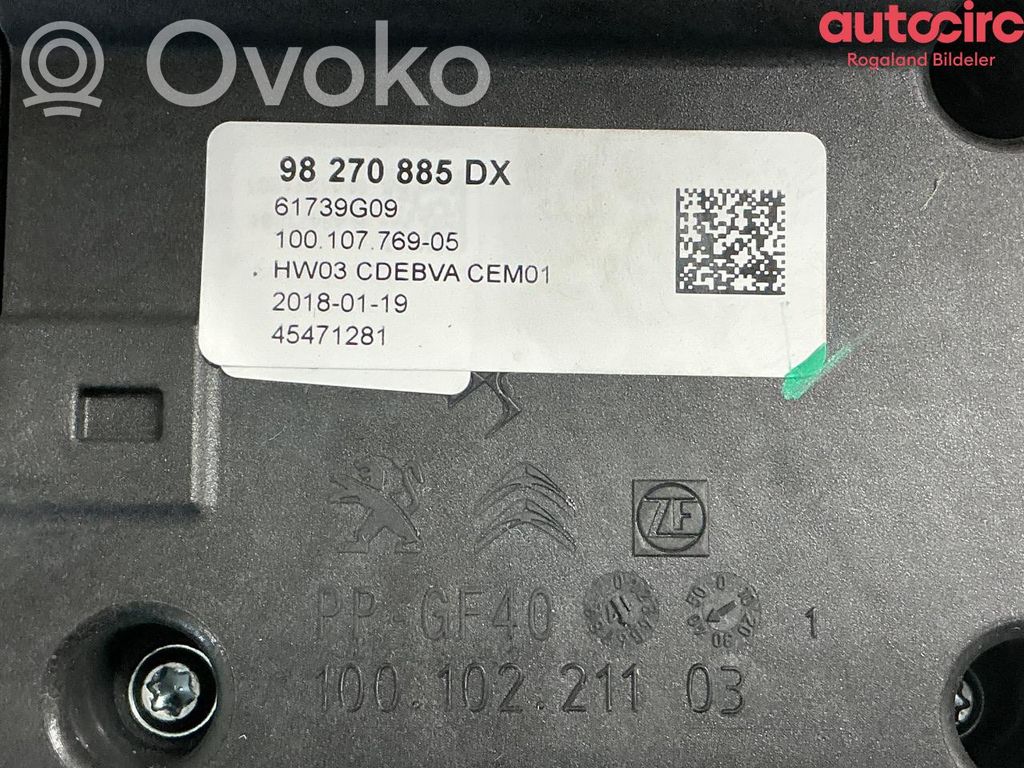 Peugeot 5008 II Selector de cambios