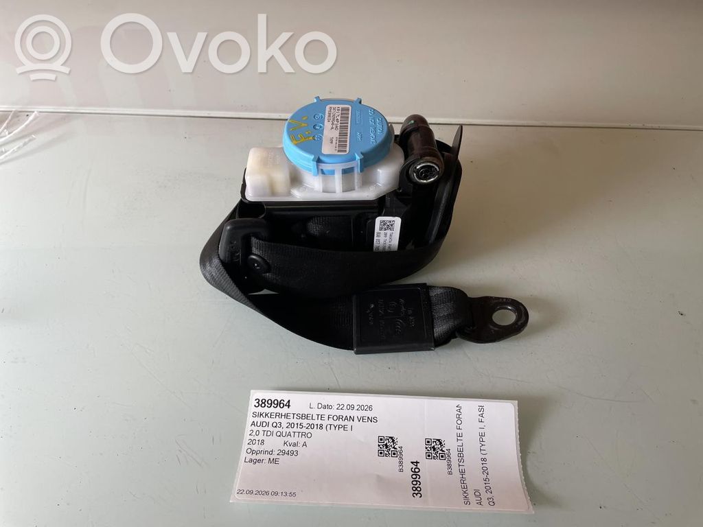 Audi Q3 8U Priekšējā drošības josta 
