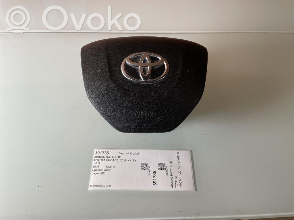 Toyota Proace Ohjauspyörän turvatyyny