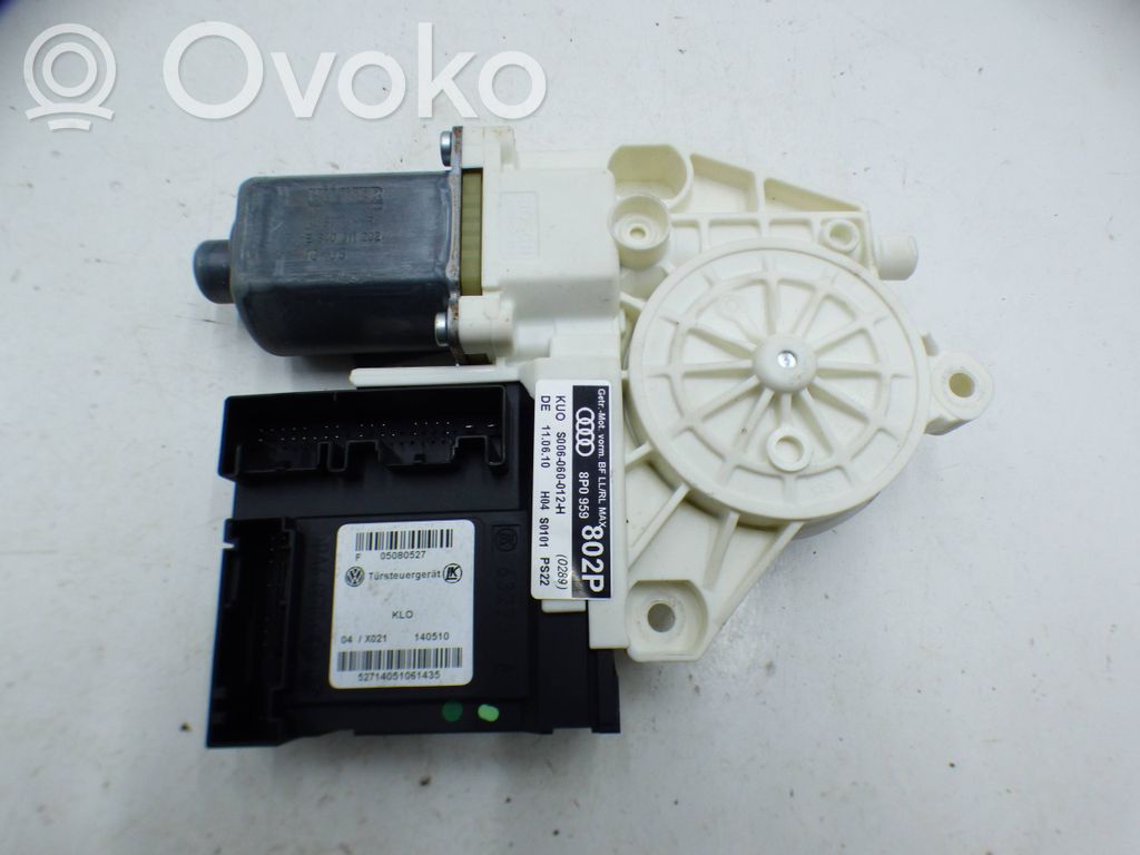 Audi A3 S3 8P Silnik regulatora szyby drzwi przednich 
