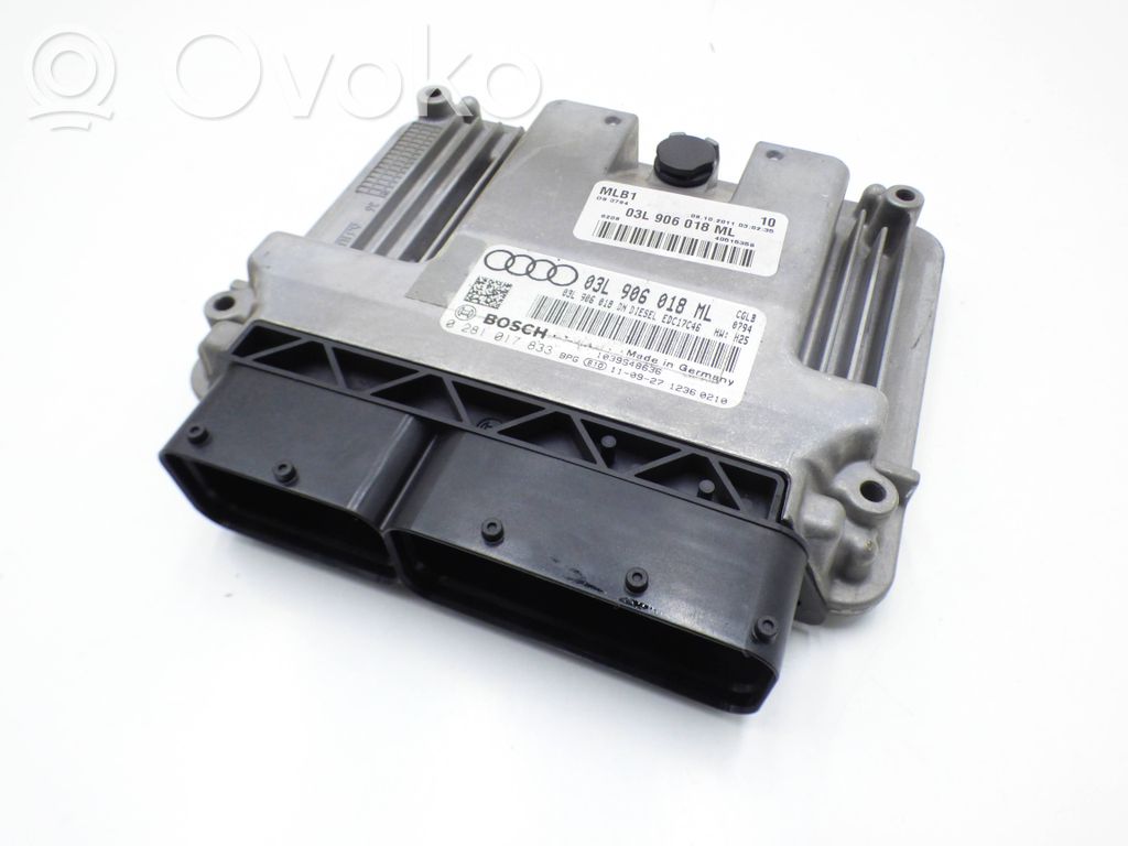 Engine control unit/module   03L906018ML,0281017833,03L906018DN
