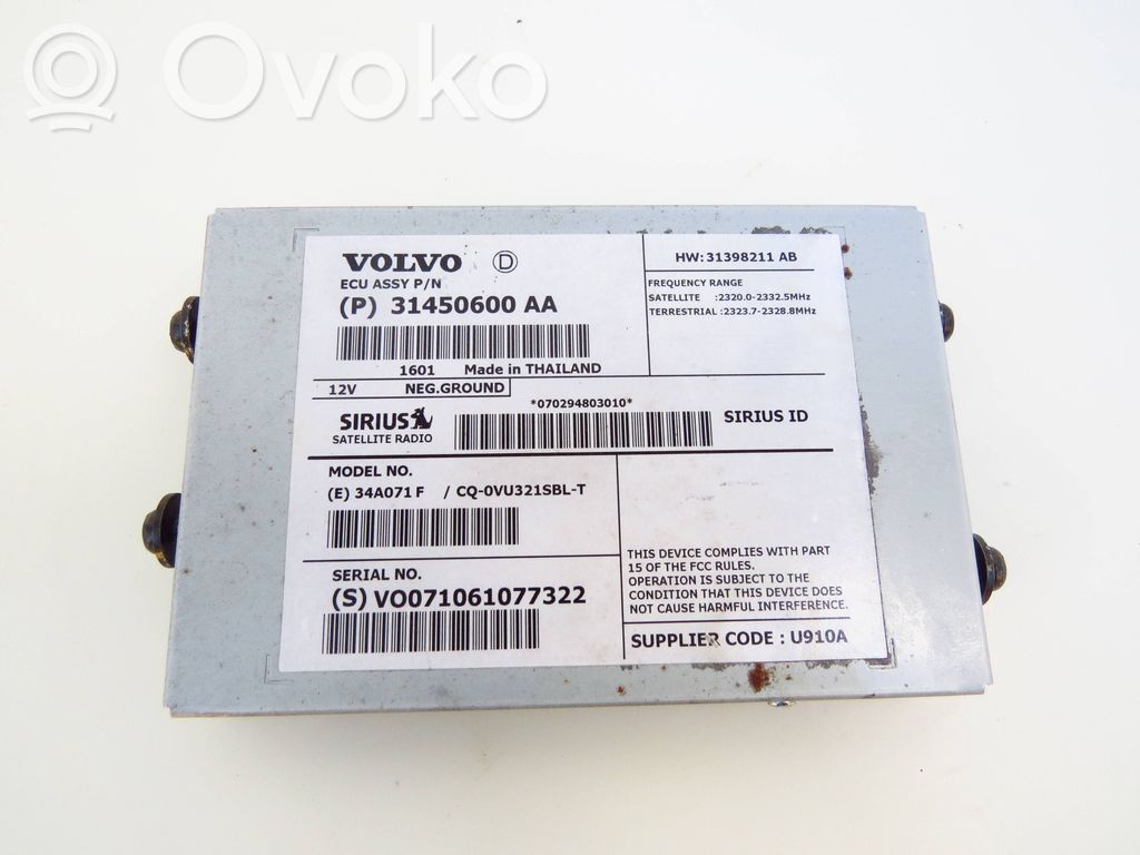 Volvo S60 Kiti valdymo blokai/ moduliai 