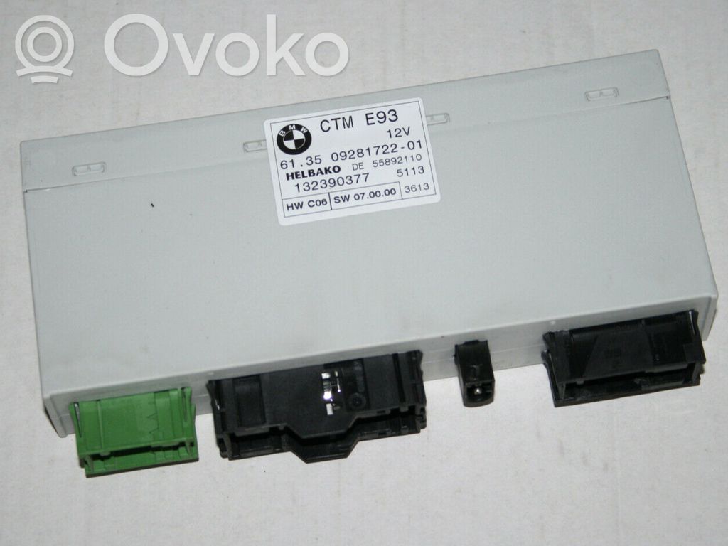 BMW 3 E92 E93 Convertible roof control unit 
