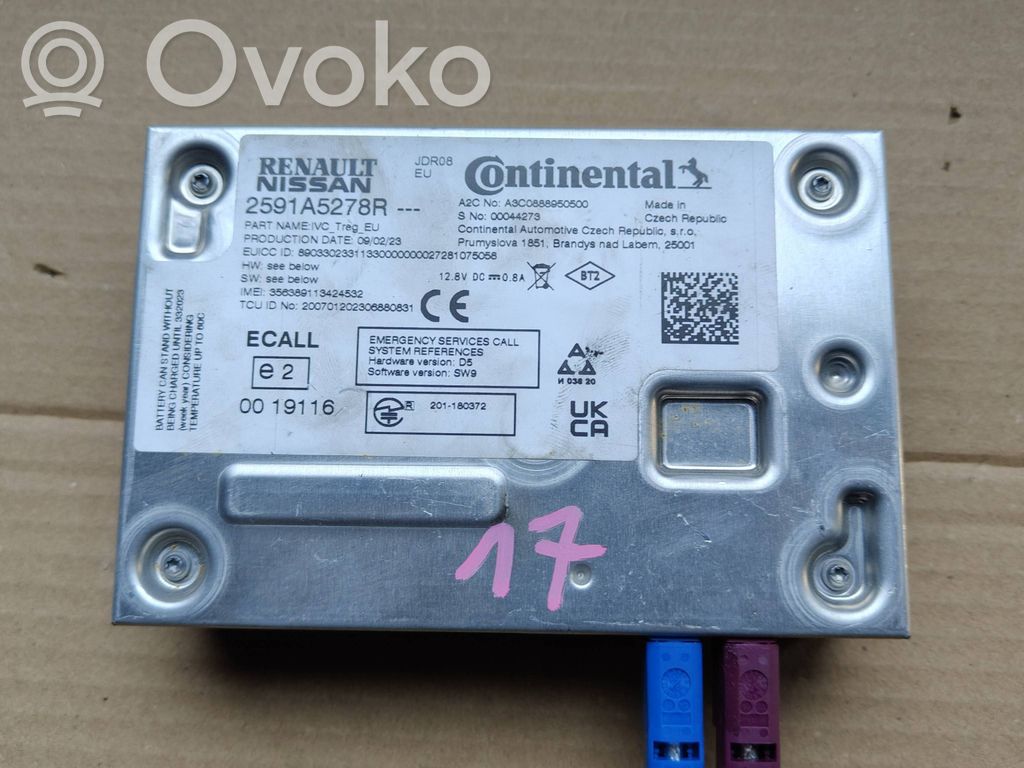 Dacia Sandero III Module unité de contrôle Bluetooth 
