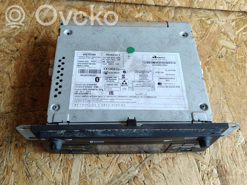 Renault Trafic III (X82) Panel / Radioodtwarzacz CD/DVD/GPS 