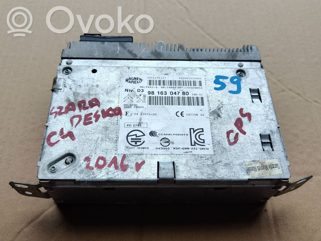 Citroen C4 II Picasso Panel / Radioodtwarzacz CD/DVD/GPS 