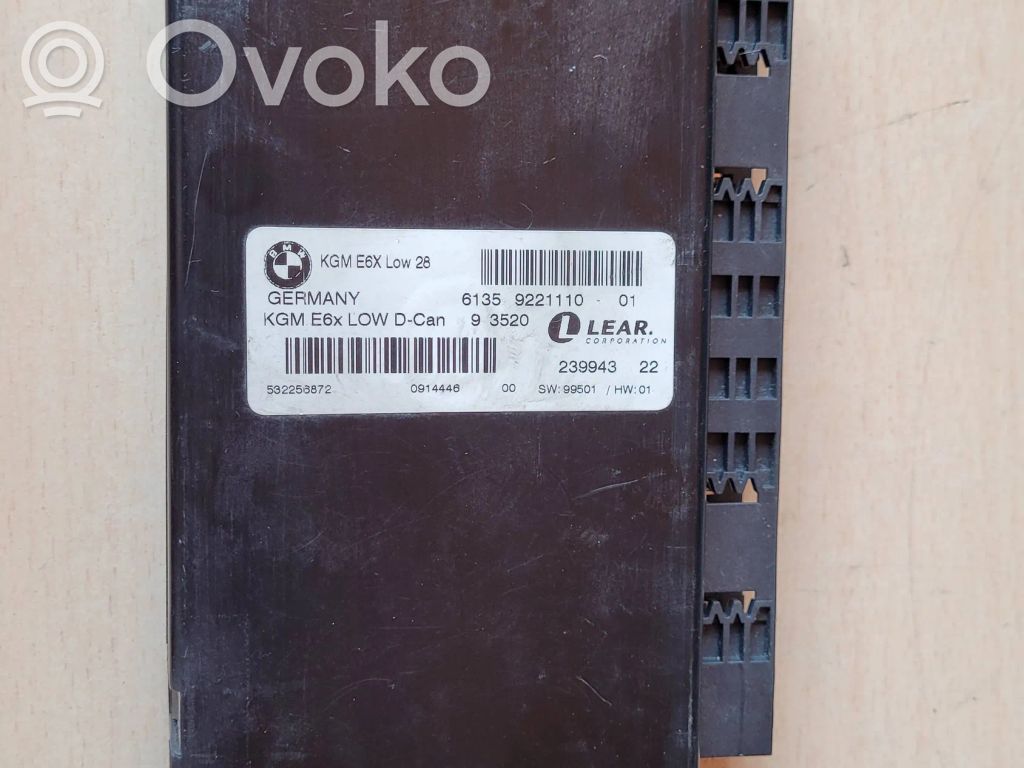 BMW 5 E60 E61 Moduł / Sterownik komfortu 