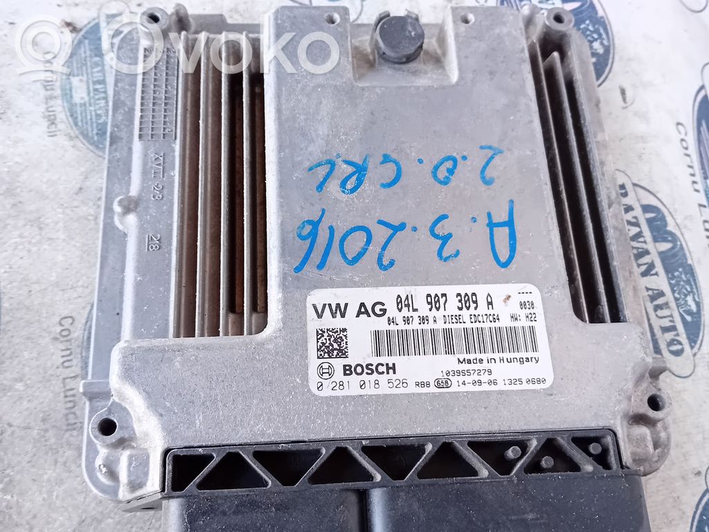 Engine control unit/module   04L907309A,04L907309A