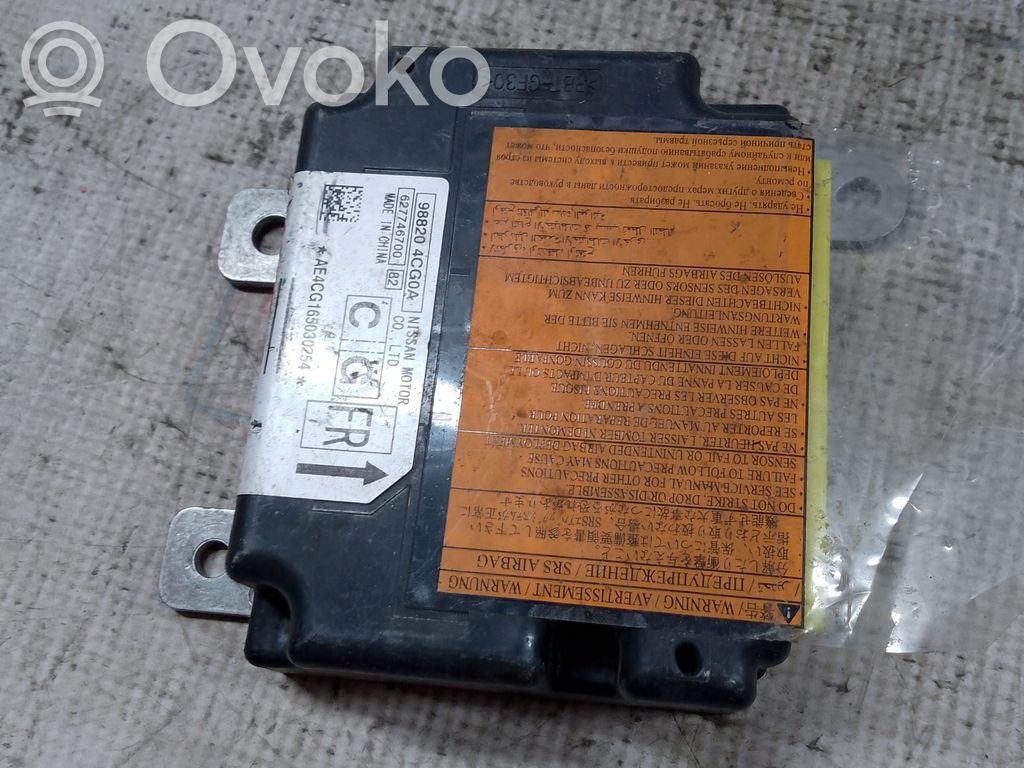 Nissan X-Trail T30 Unitate/modul de comandă airbaguri 