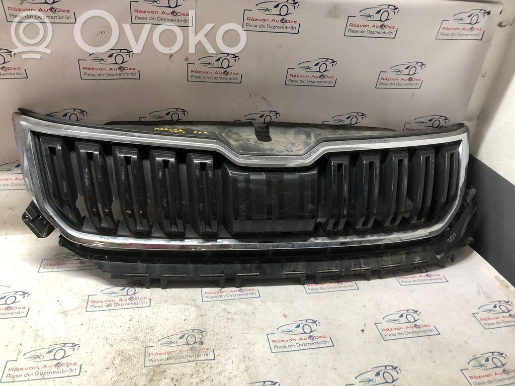 Skoda Kodiaq Front bumper upper radiator grill 