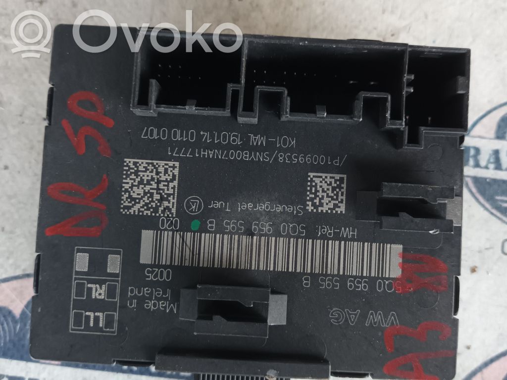 Audi A3 S3 8V Unidad de control/módulo de la puerta 