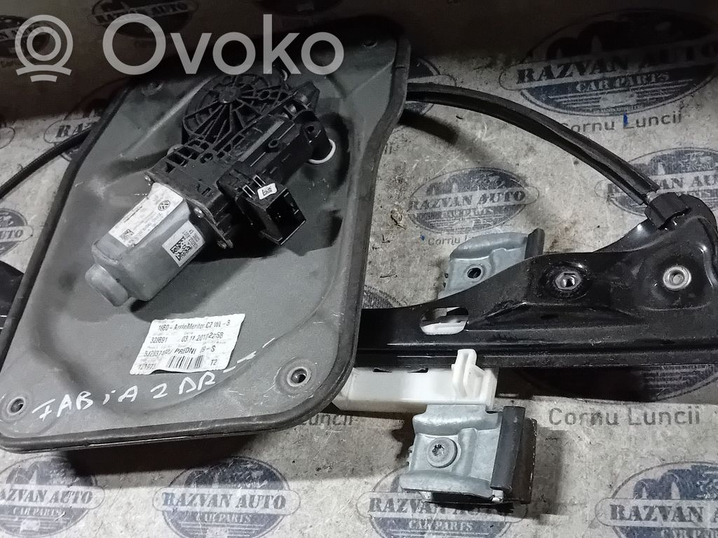 Skoda Fabia Mk2 (5J) Regulador de puerta delantera con motor 
