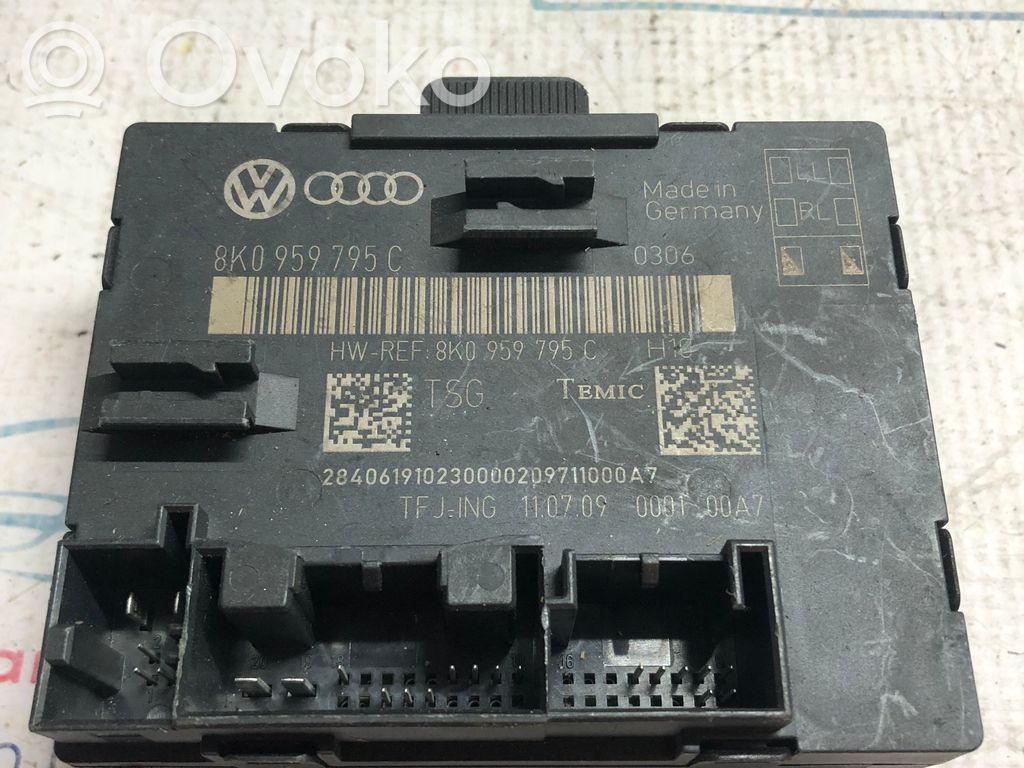 Audi A4 S4 B8 8K Centralina/modulo portiere 