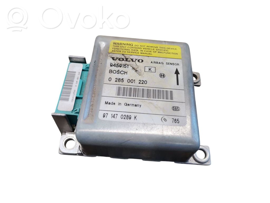 Volvo S70  V70  V70 XC Airbag control unit/module 