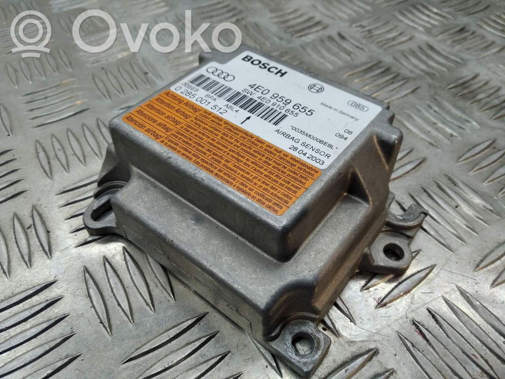 Airbag control unit/module   4E0959655,4E0910655