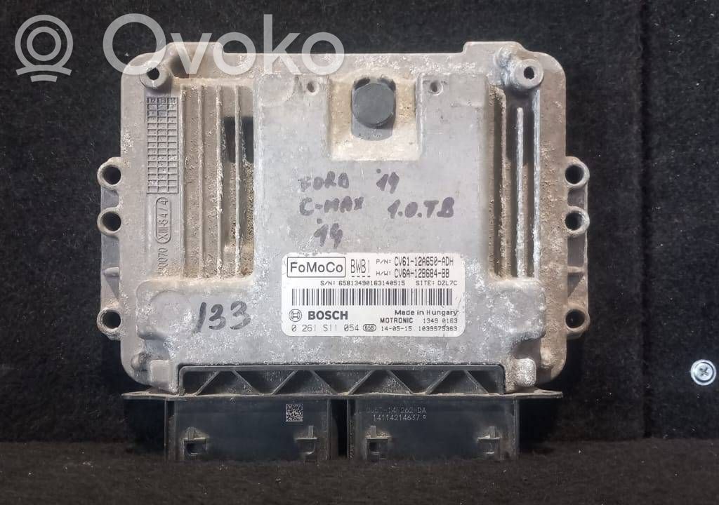 Engine control unit/module   CV6112A650ADW,CV6112A650ADH,CV6A12B684BB,0261S11054