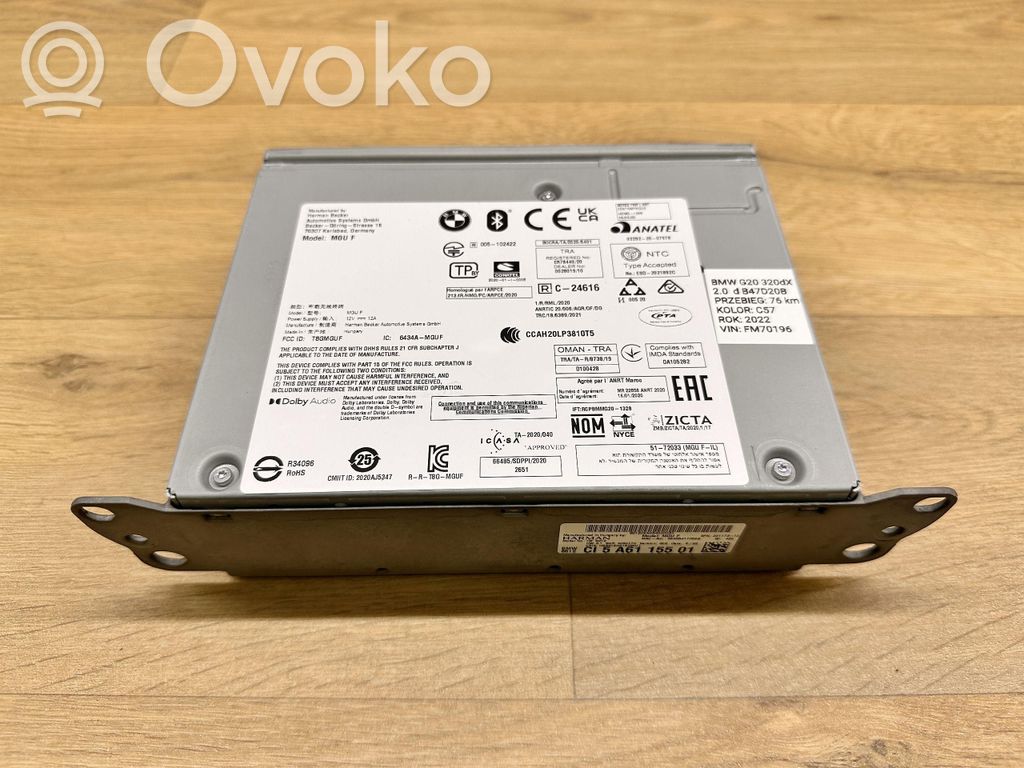 BMW 3 G20 G21 Stacja multimedialna GPS / CD / DVD 