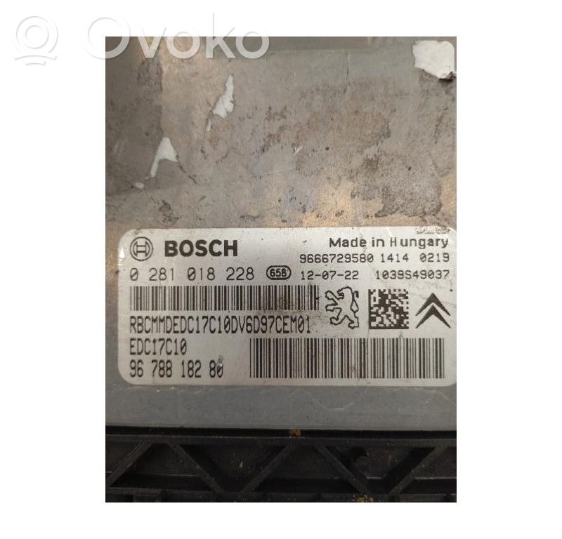 Citroen Berlingo Engine control unit/module 