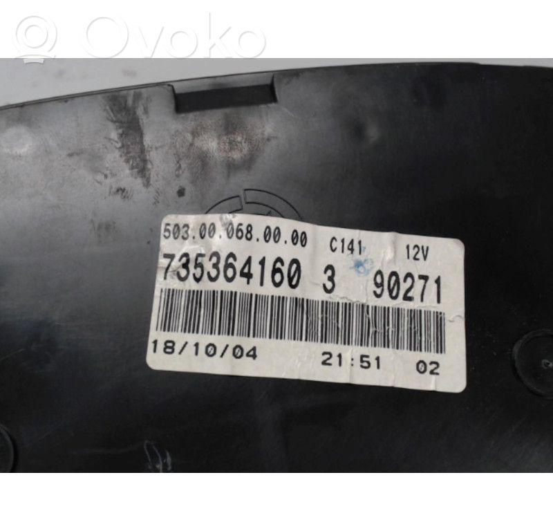 Fiat Idea Geschwindigkeitsmesser Cockpit 