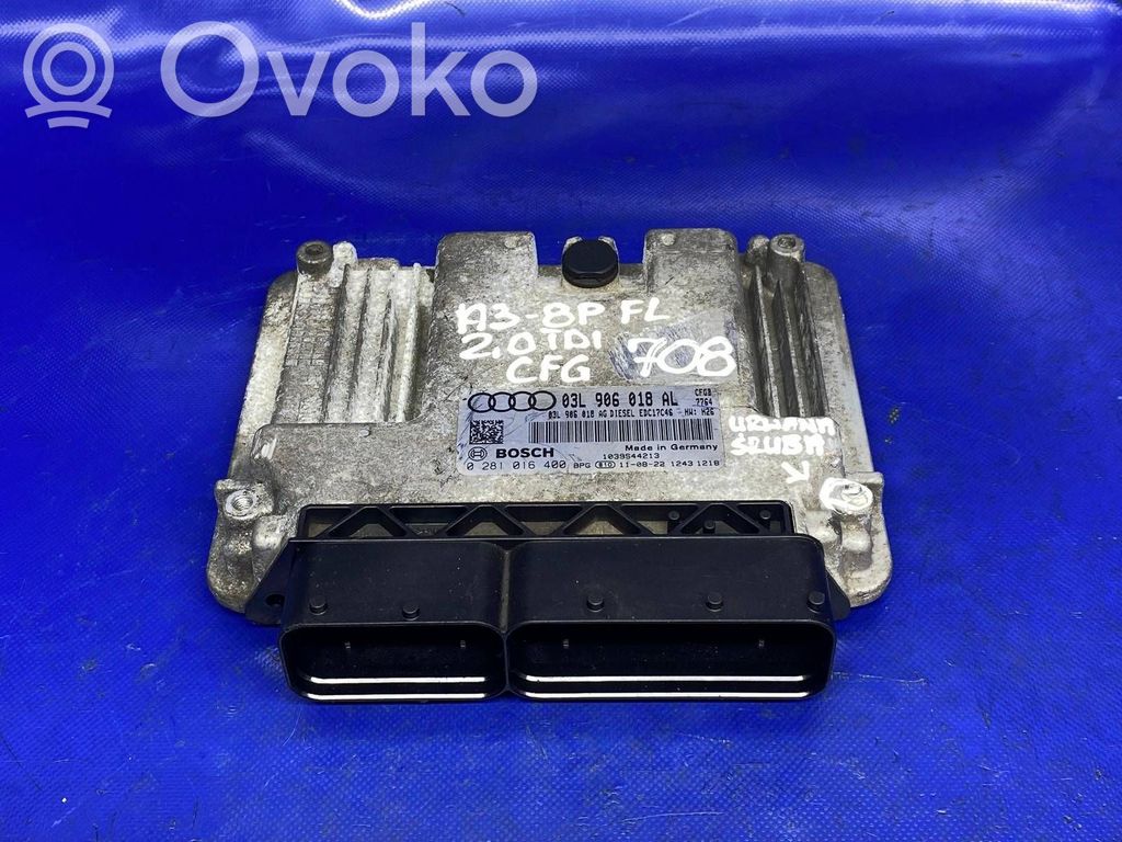 Audi A3 S3 8P Engine control unit/module 